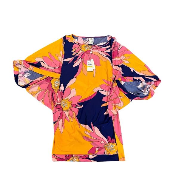 NEW Trina Turk Breeze Classic  Floral Tunic Size Medium - Picture 2 of 9